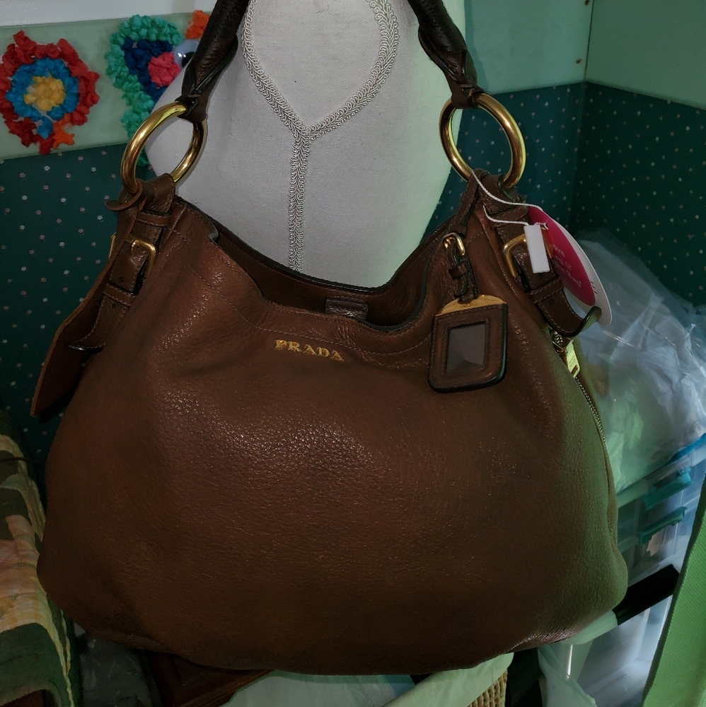Prada Leather Women's Hand Bag
